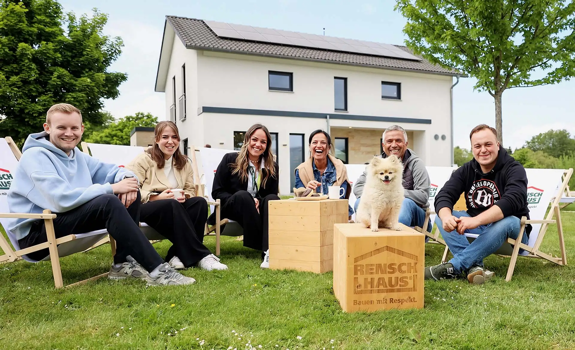 Sonnenschein, Hausbau und Handwerkskunst. Foto: Carina Hirsch / RENSCH HAUS