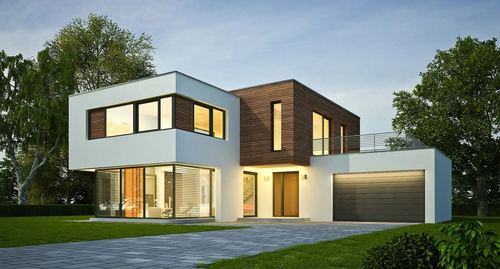 Innovationen im Fensterdesign für moderne Fertighäuser. Foto: Oliver Hasselluhn / iStock.com