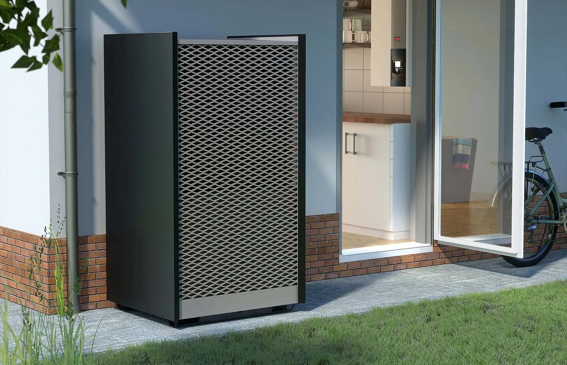 Die W&auml;rmepumpe eignet sich dank ihrer Leistung bis 16 kW sowie ihres leichten Einbaus besonders gut f&uuml;r die Sanierung. (Foto: HLC/Austria Email)