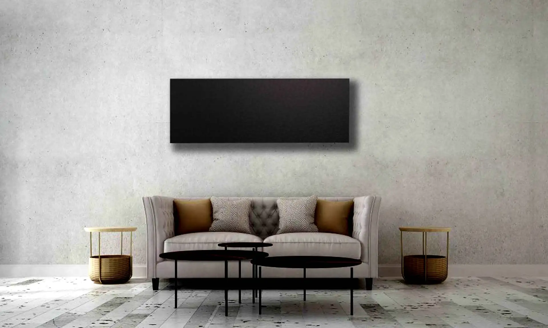 Lucht LHZ_Infrarotheizung grau.jpg Infrarotheizungen können an Wänden und Decken montiert werden. Foto: Lucht LHZ