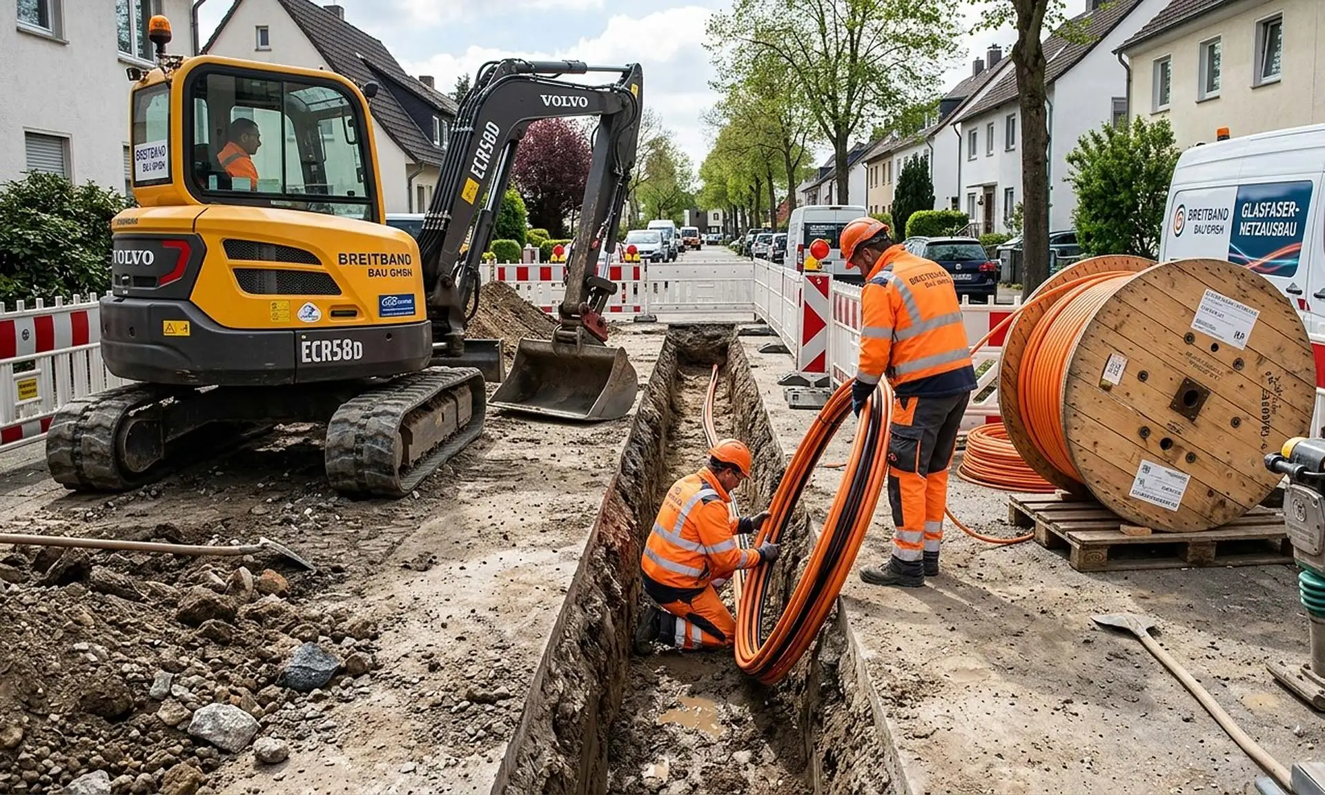 Glasfaserinfrastruktur und Breitbandausbau: Das Fundament der digitalen Zukunft. Bildquelle: Google Gemini
