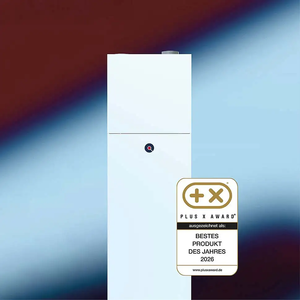 Die Abluftw&auml;rmepumpe QE von Qvantum ist mit dem PLUS X AWARD ausgezeichnet in den Kategorien Innovation, High Quality, Bedienkomfort, Funktionalit&auml;t und &Ouml;kologie. Foto: Qvantum